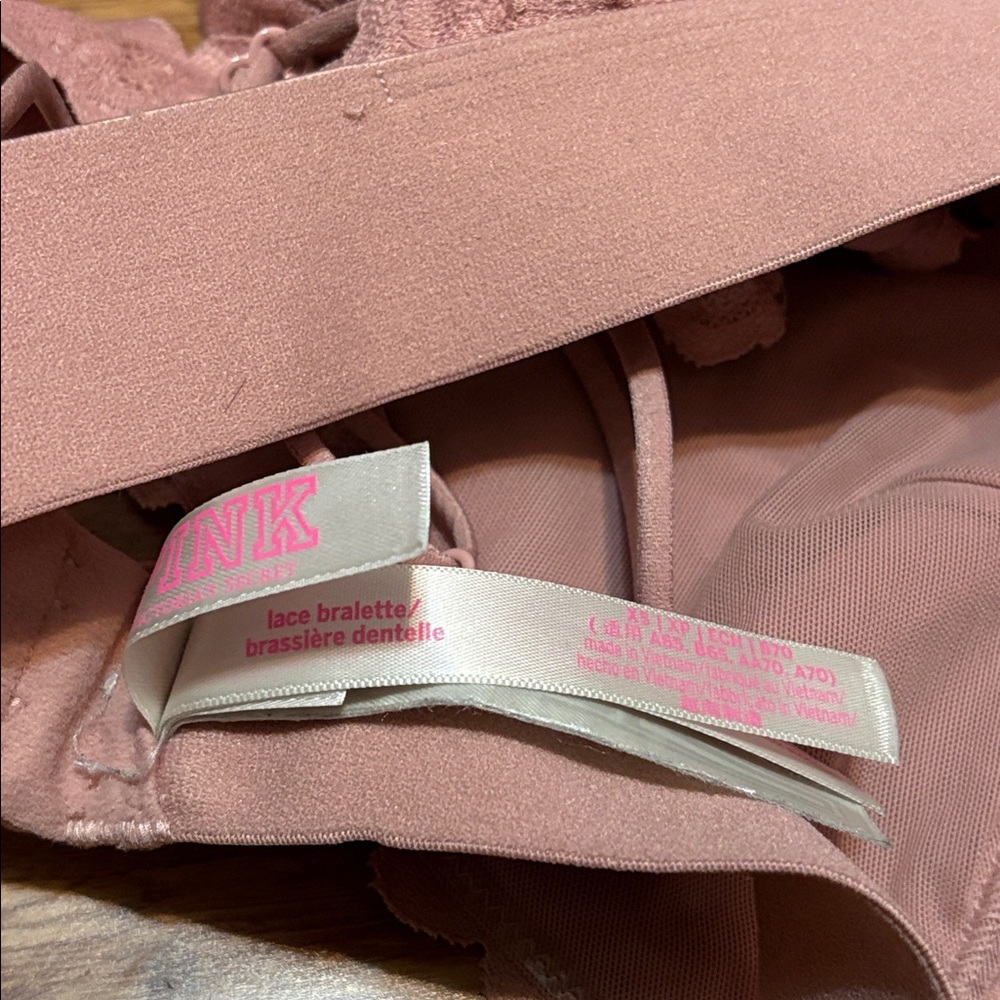PINK Victoria’s Secret Lace Bralette XS Mauve - Picture 6 of 6